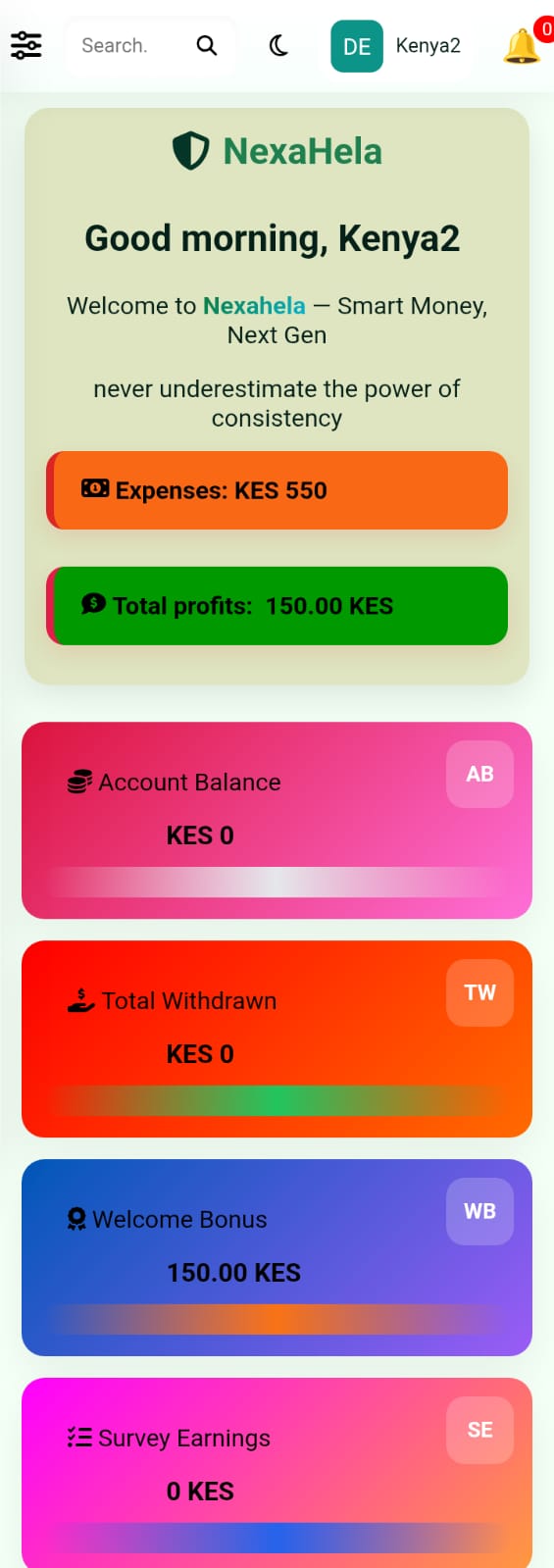 Kenya Dashboard